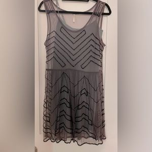 Free people gray dress, size M.  Two pieces.